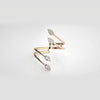 The Seraphina Sleek Split-Shank Diamond Ring