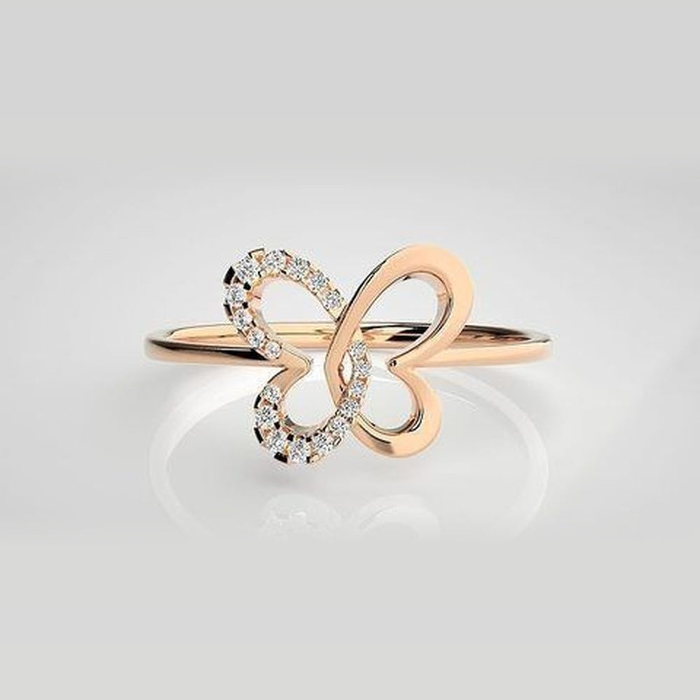 The Seraphina Spiral Swirl Diamond Ring