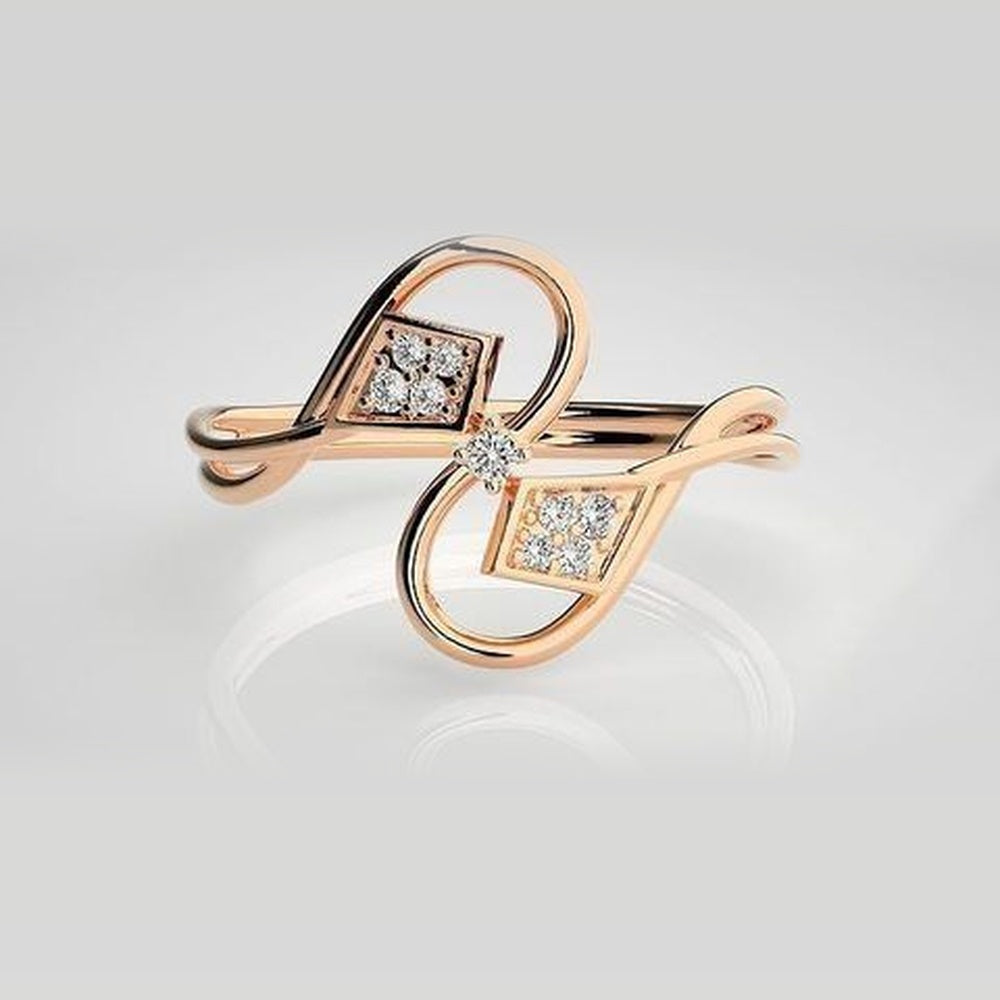 The Seraphina Whispering Leaf Diamond Ring