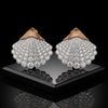 The Sirena Pavé Scallop Earrings