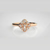 The Solis Entwined Helix Diamond Ring
