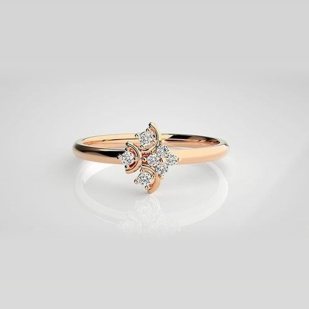 The Solis Floating Halo Diamond Ring