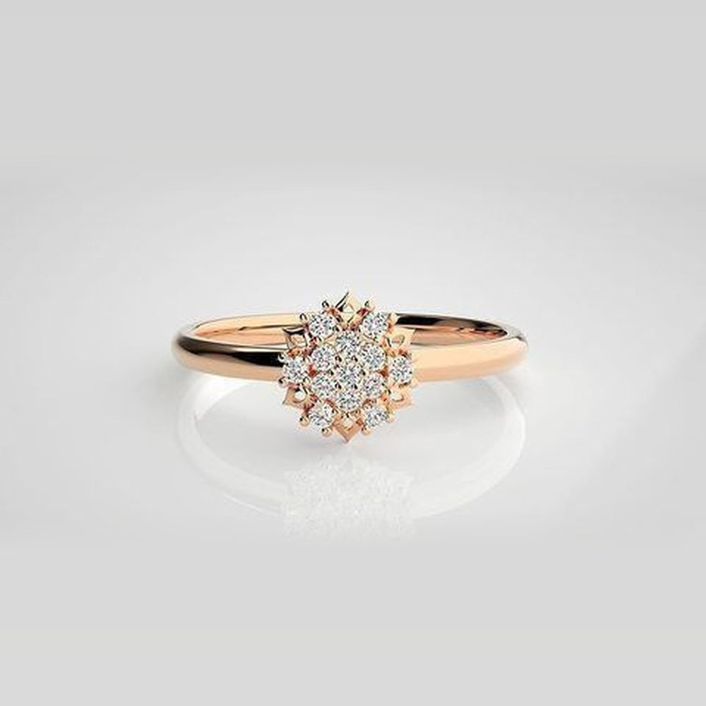 The Solis Geometric Navette Diamond Ring