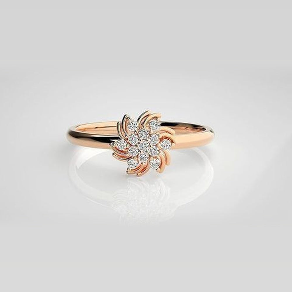 The Solis Lattice Arch Diamond Ring