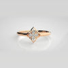 The Solis Sweetheart Arc Diamond Ring