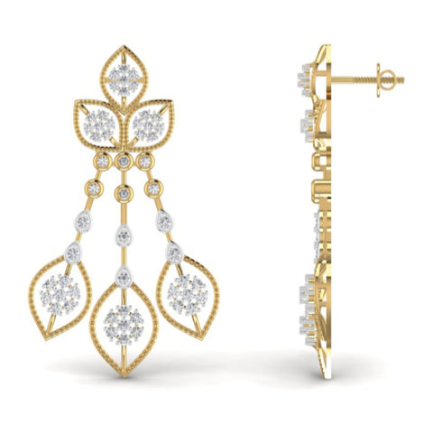 The Solitaire Diamond Chandelier Earrings