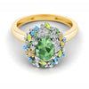 The Solitaire Emerald & Diamond Cocktail Ring