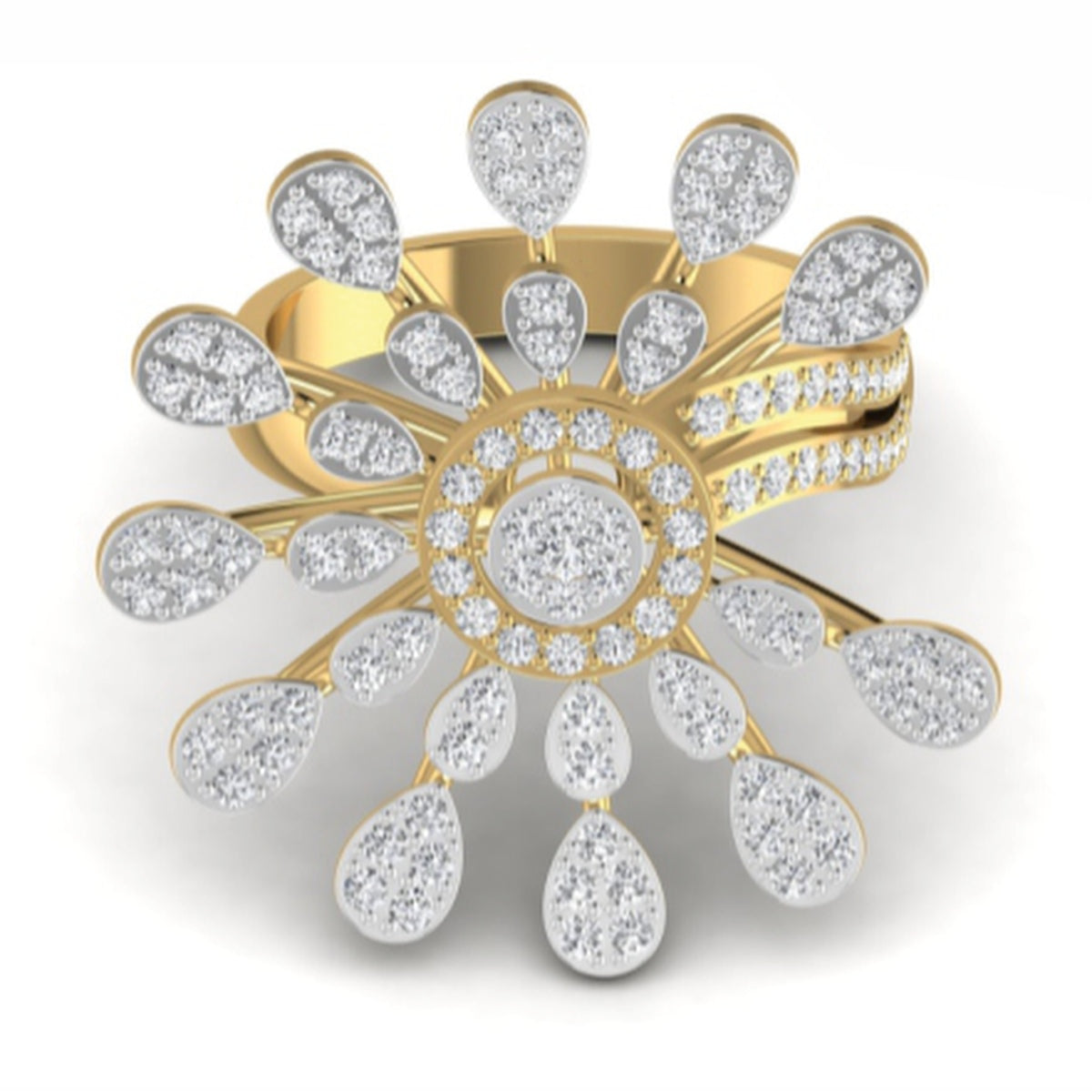 The Symphony Diamond Cocktail Ring