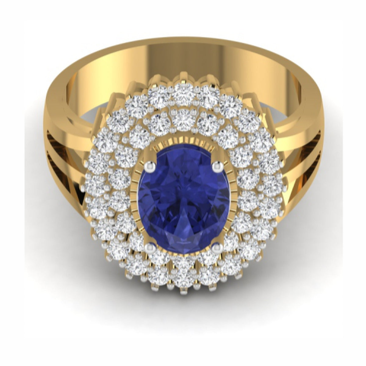 The Tivoli Sapphire & Diamond Cocktail Ring