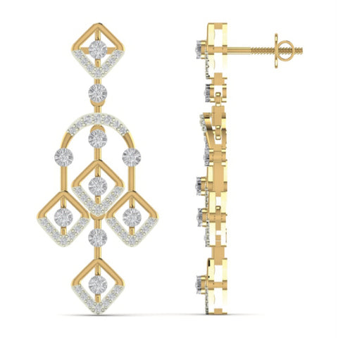 The Valence Diamond Chandelier Earrings