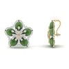 The Valencia Emerald & Diamond Chandelier Earrings