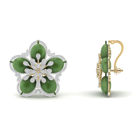 The Valencia Emerald & Diamond Chandelier Earrings