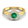 The Verona Emerald & Diamond Cocktail Ring