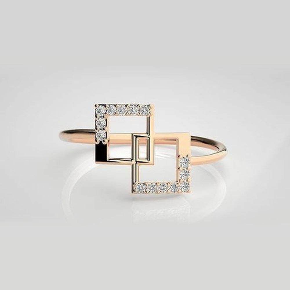 The Verve Modernist Bypass Diamond Ring