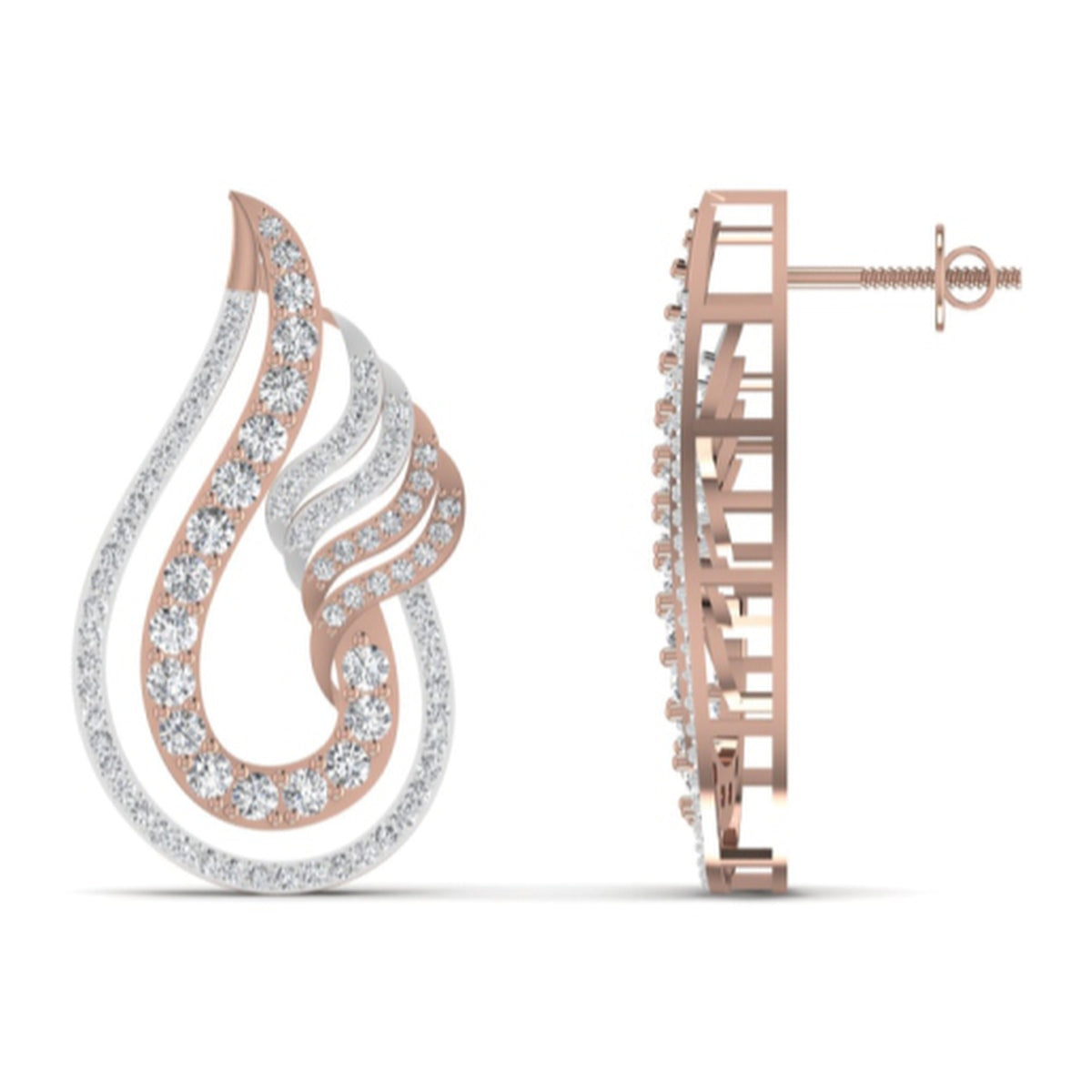 The Vintage Ruby & Diamond Chandelier Earrings