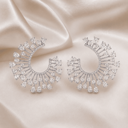 The Celestial Sunburst Diamond Earring & Pendant Set