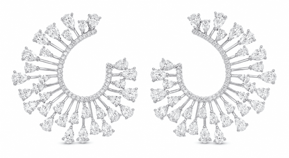 The Celestial Sunburst Diamond Earring & Pendant Set